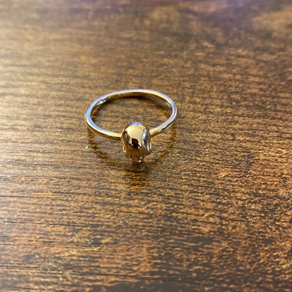 Gold Skull Head Ring - Picture 5 of 6